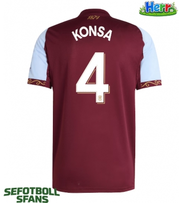 Aston Villa Ezri Konsa #4 Hemmatröja 2025-26 Kortärmad